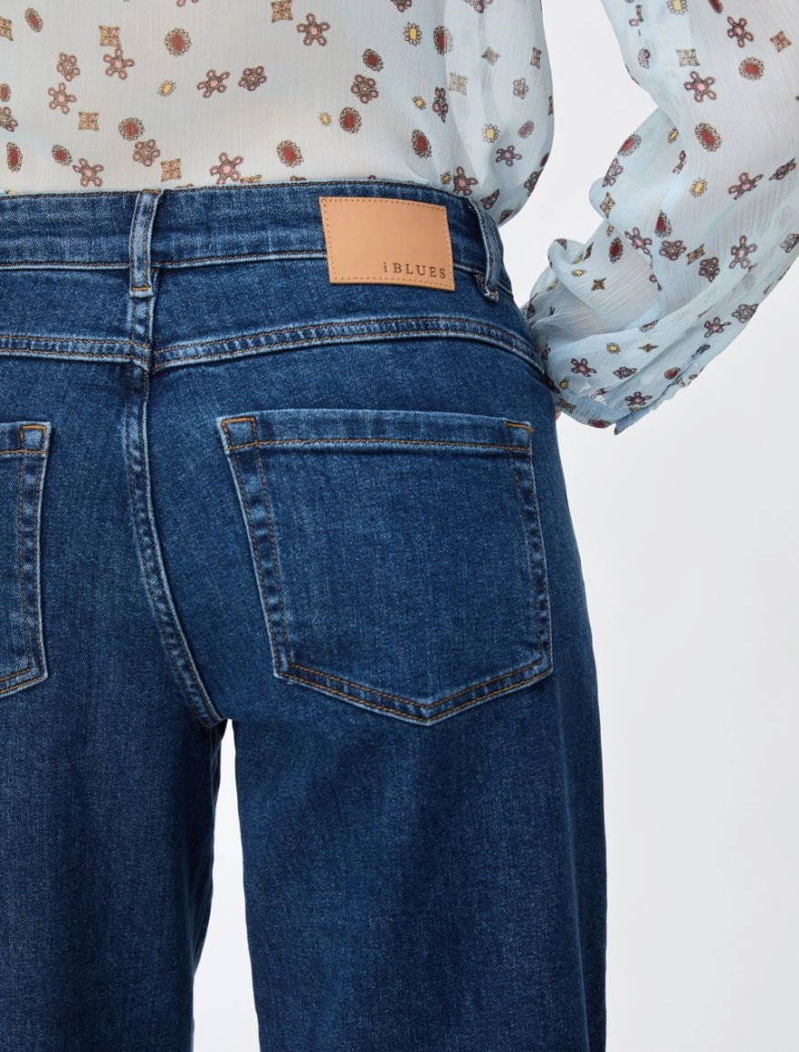 i BLUES BARREL-LEG JEANS