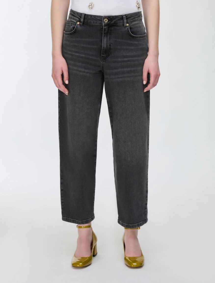i BLUES BARREL-LEG JEANS