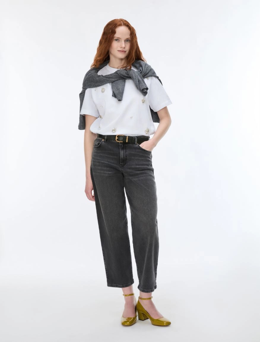 i BLUES BARREL-LEG JEANS
