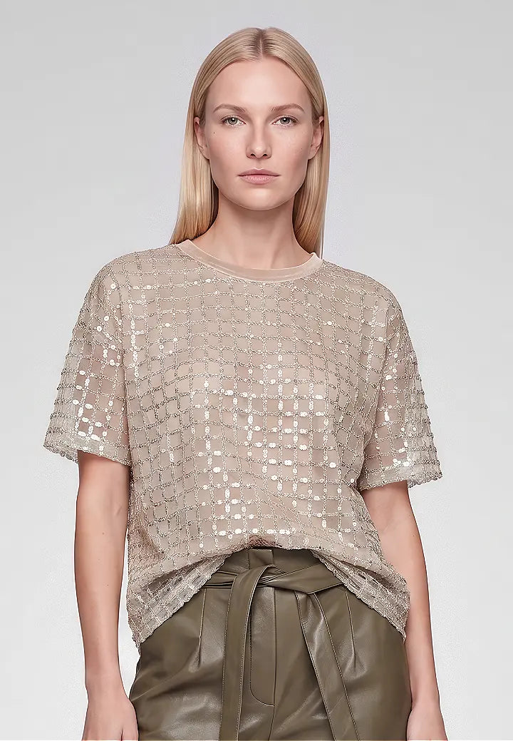 Marc Aurel Sequin shirt
