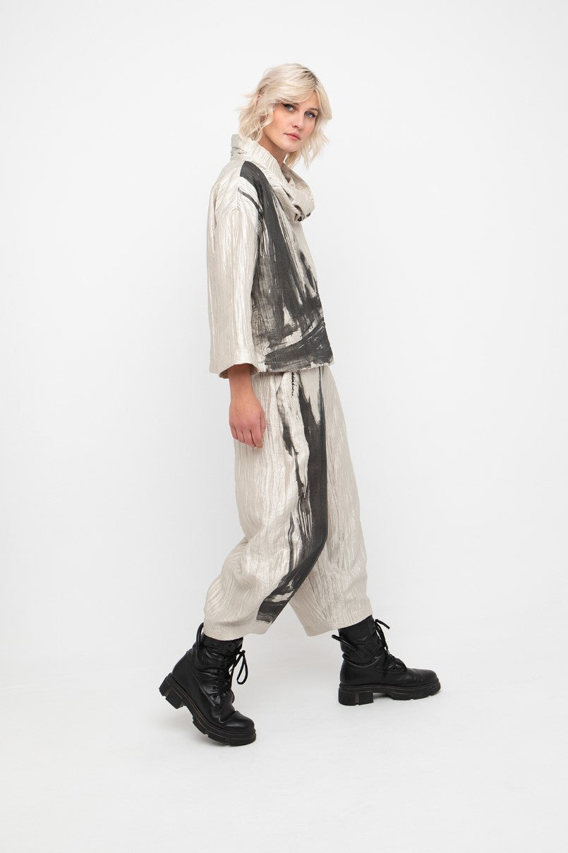 OZAI N KU GOLD SPLASH SHIRT
