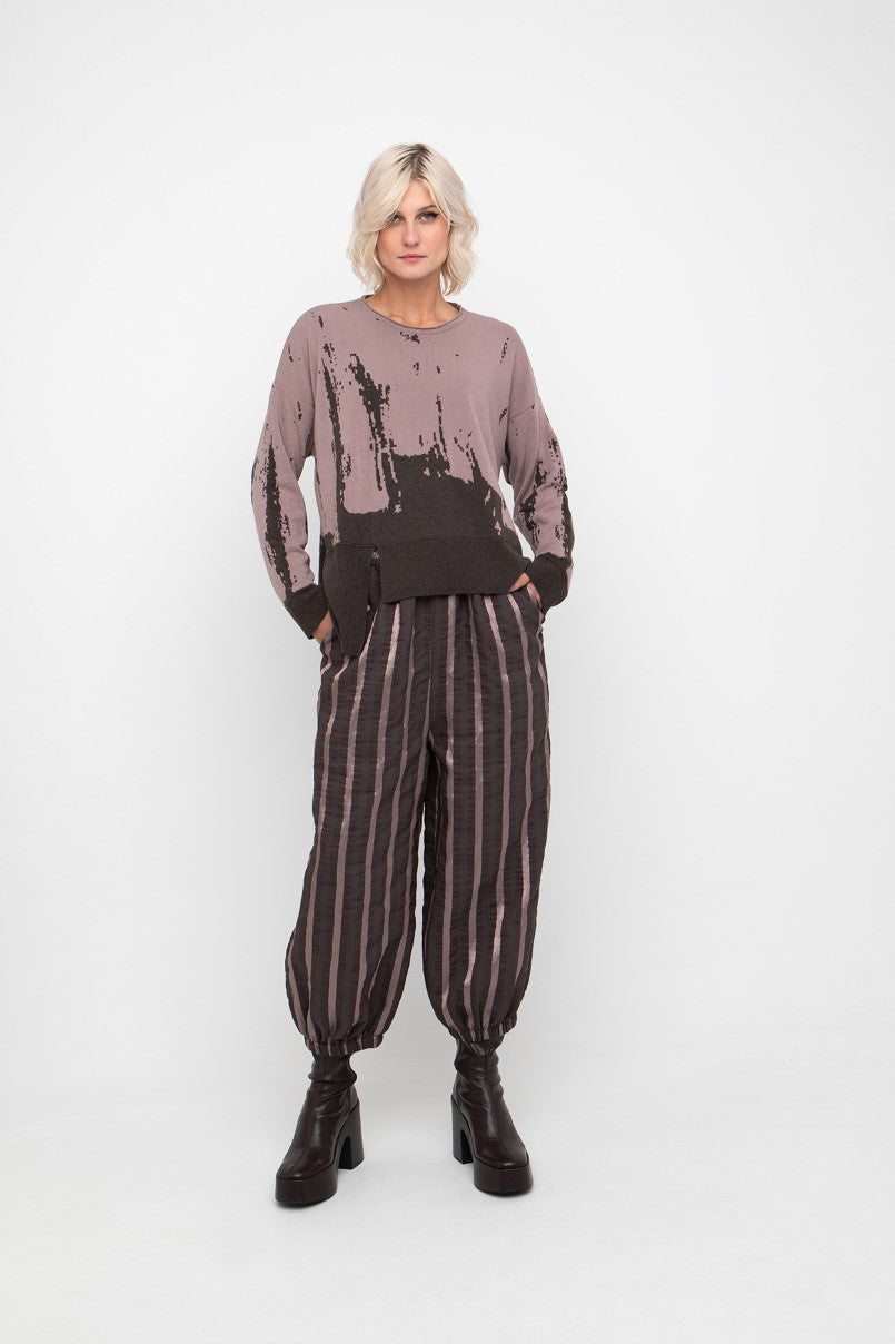 OZAI K NU STRIPED TROUSER