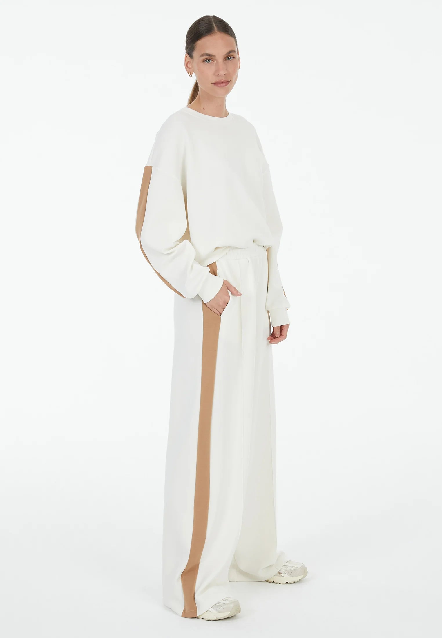 Marc Aurel Sweatshirt w contrasting stripe