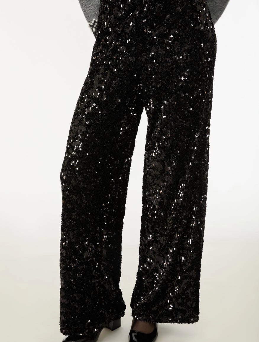 i blues EMBROIDERED TULLE TROUSERS