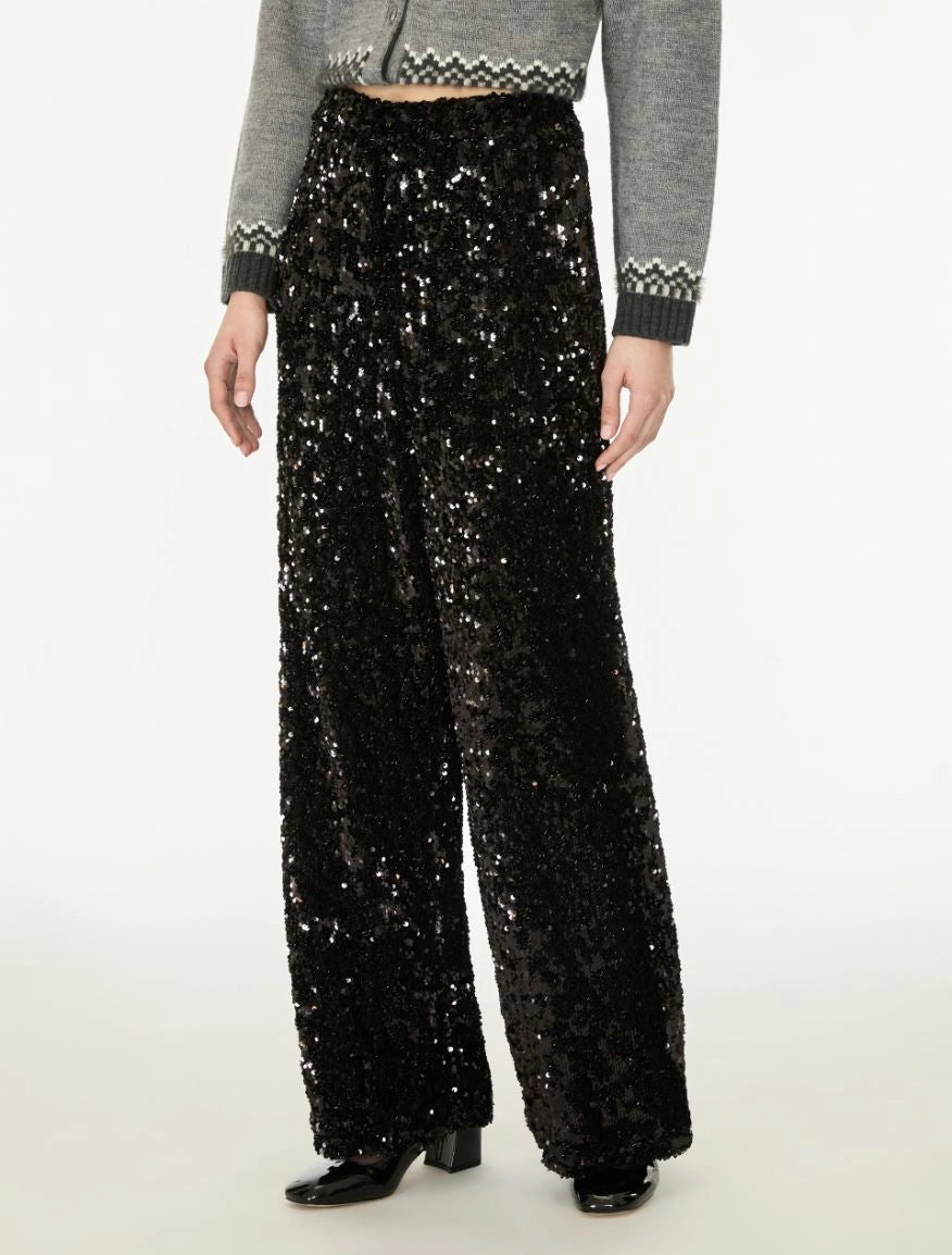 i blues EMBROIDERED TULLE TROUSERS