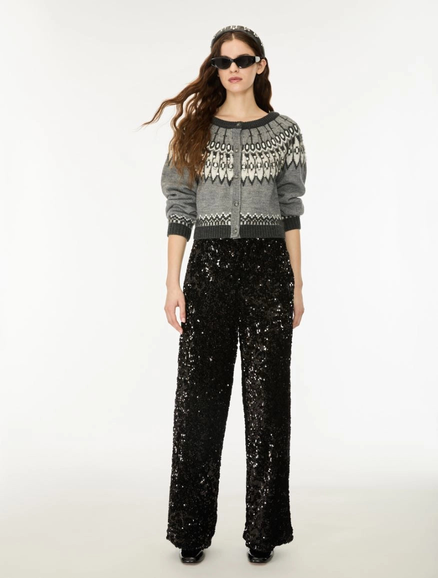 i blues EMBROIDERED TULLE TROUSERS