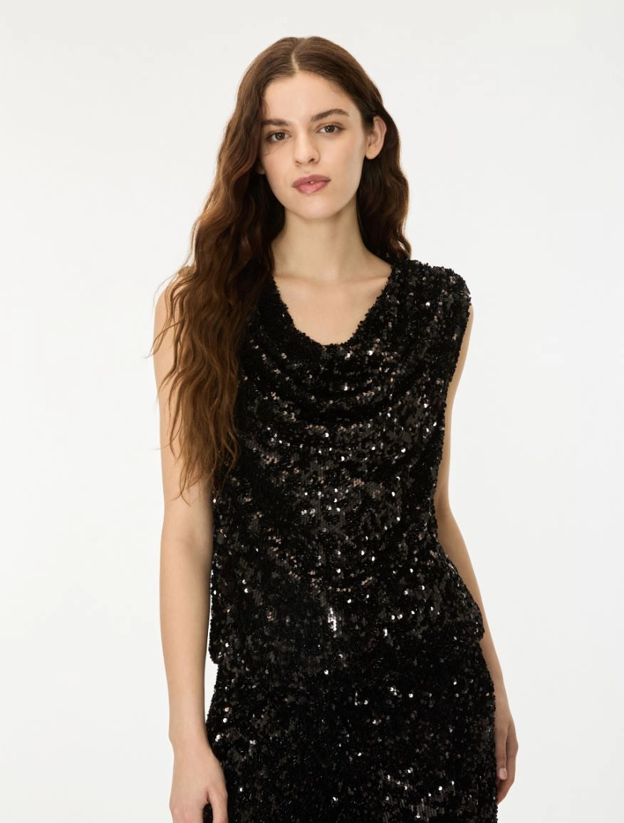 i blues DRAPED TOP