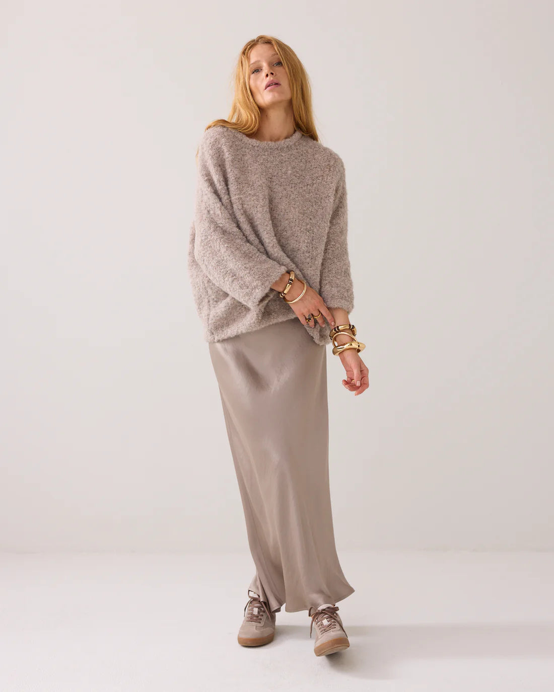 Summum Bouclé jumper in alpaca blend