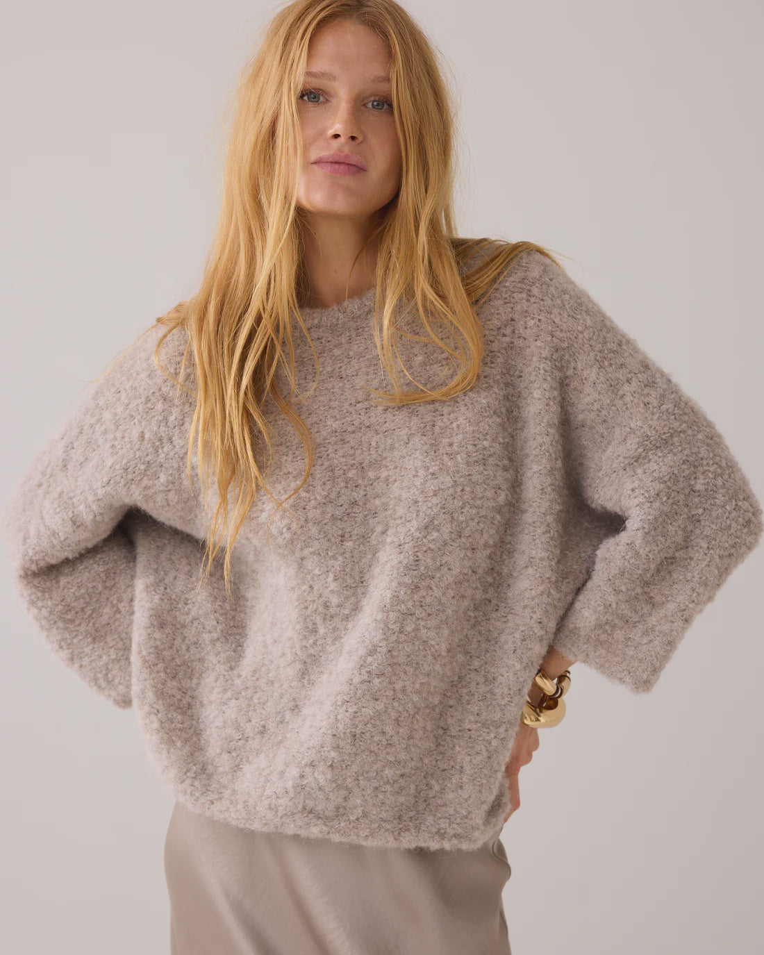 Summum Bouclé jumper in alpaca blend