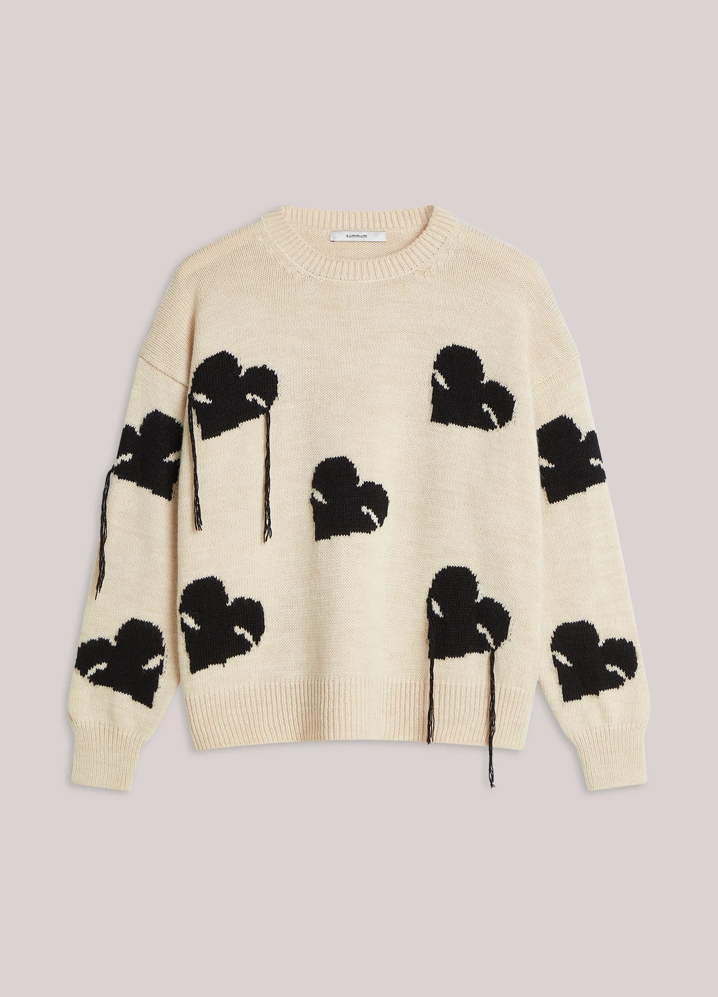 Summum Boyfriend jumper with hearts