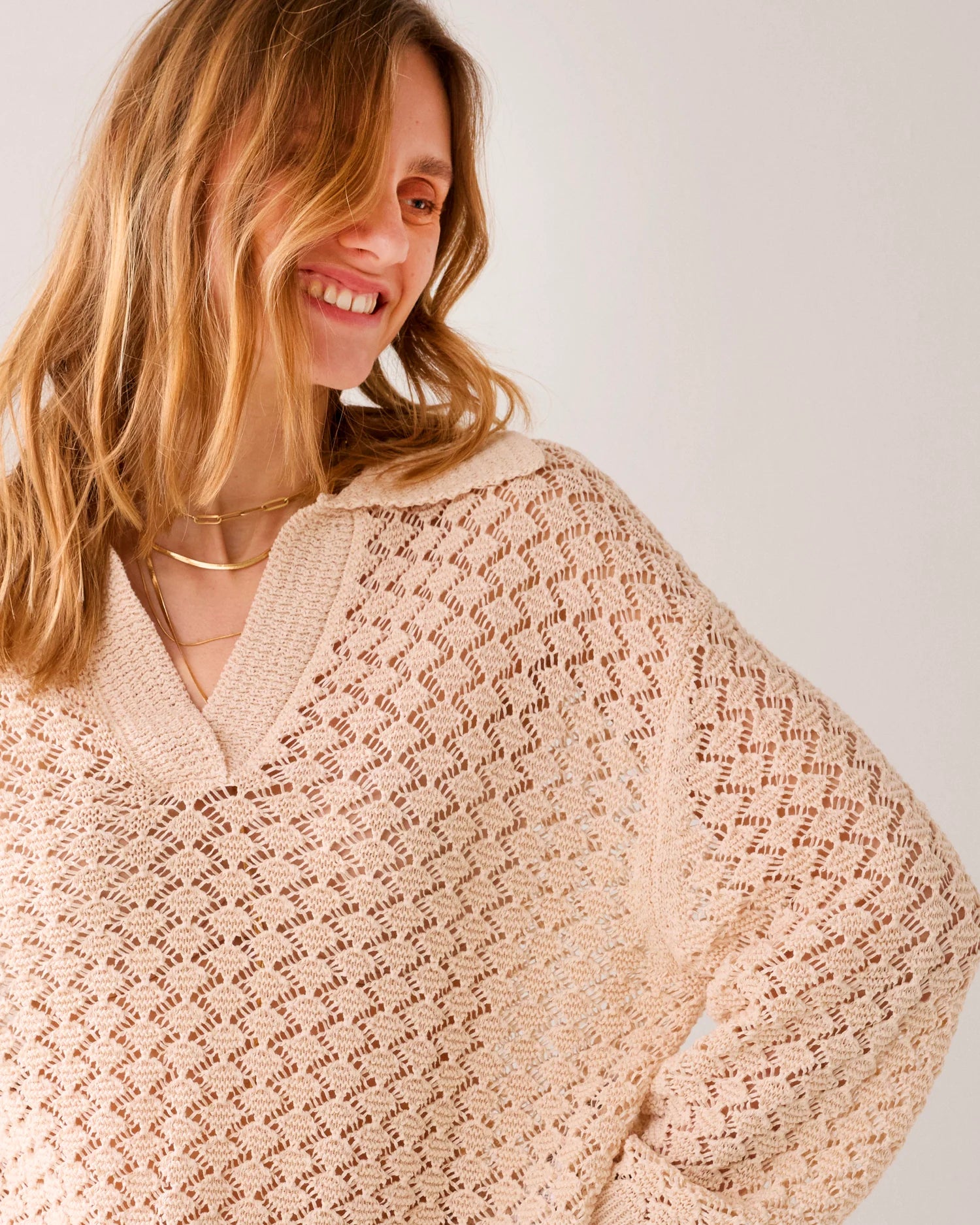 Summum Knitted polo jumper
