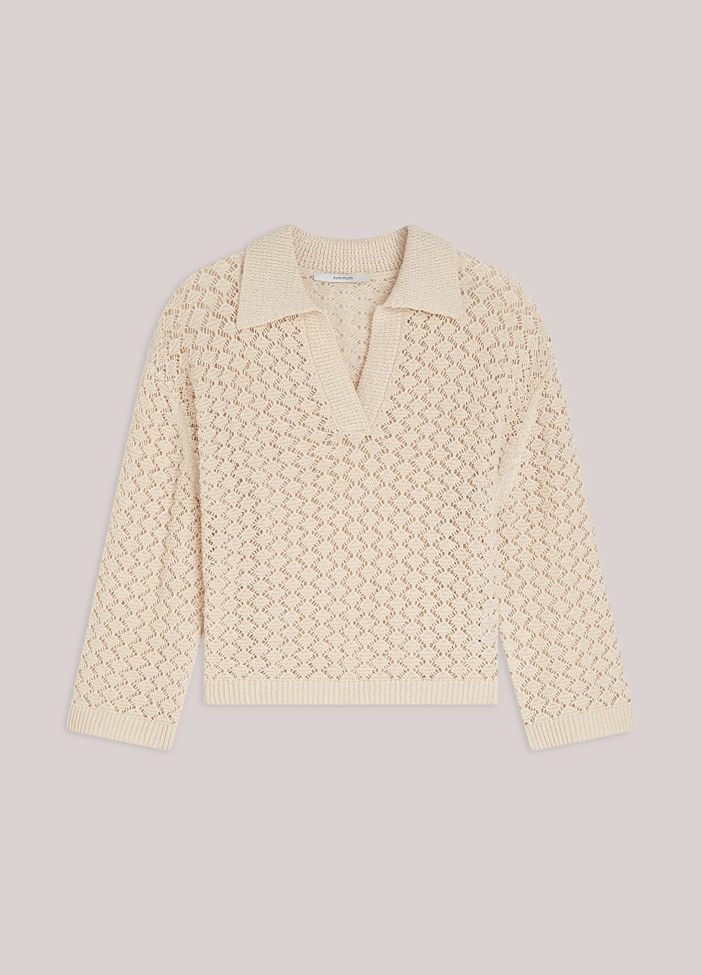 Summum Knitted polo jumper