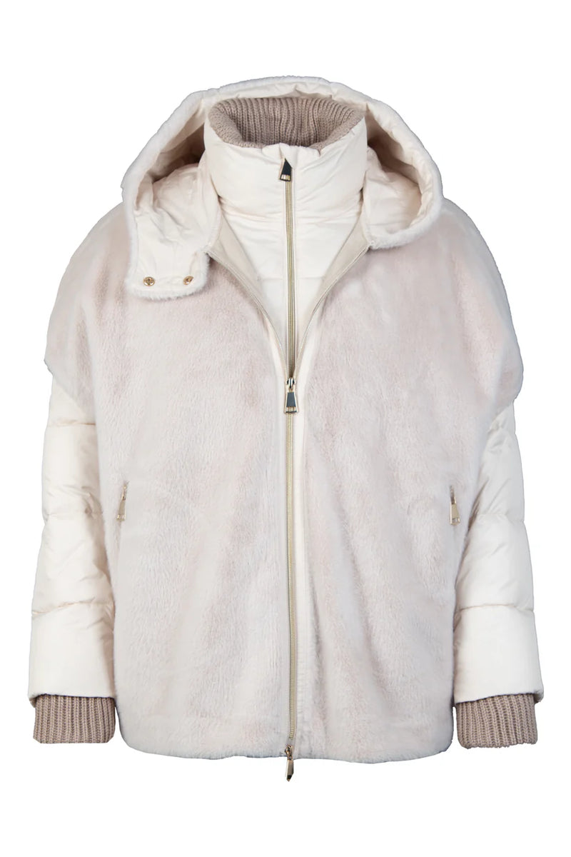 White Label Jacket with poncho vest