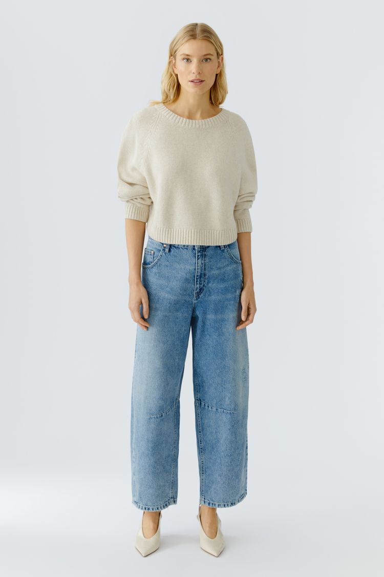 OUI Pullover - offwhite mel