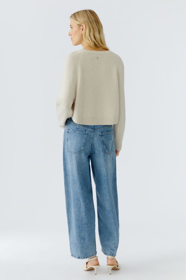 OUI Pullover - offwhite mel