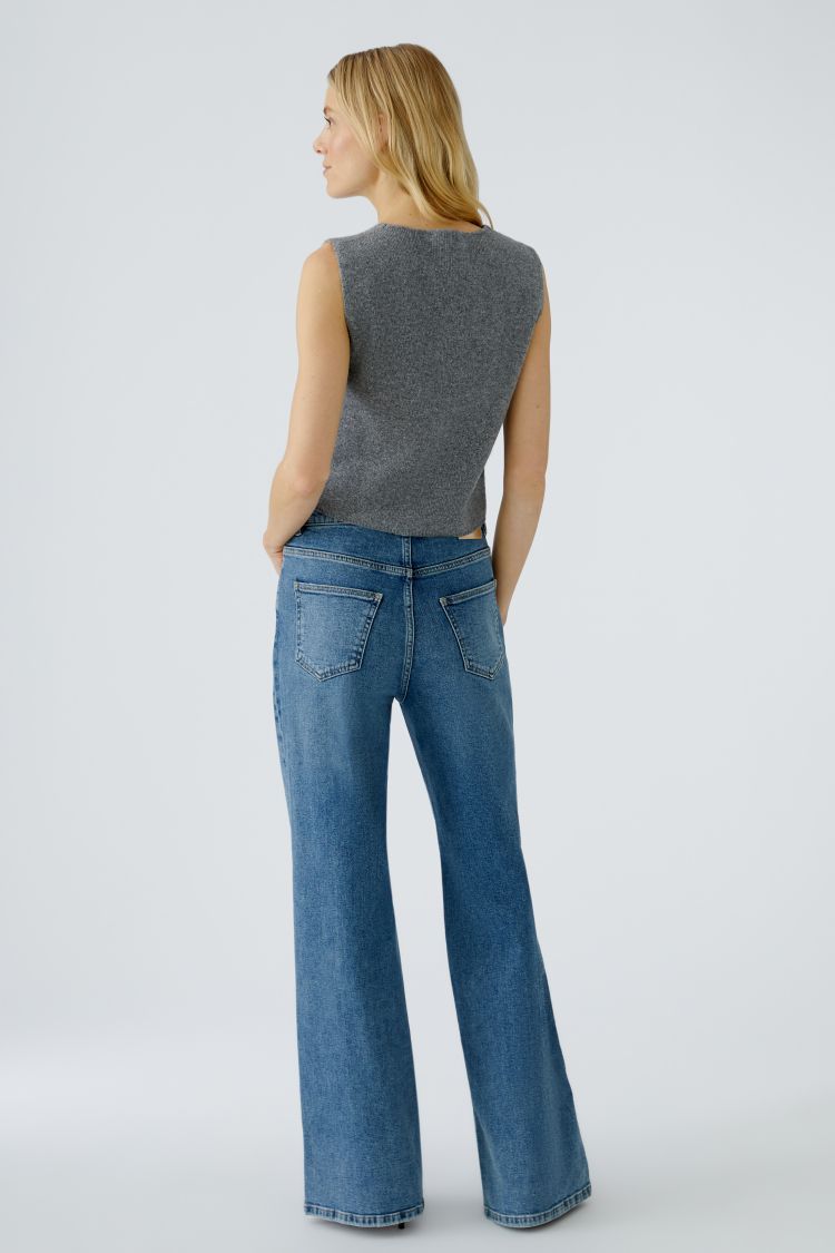 OUI Knitted waistcoat - graphite