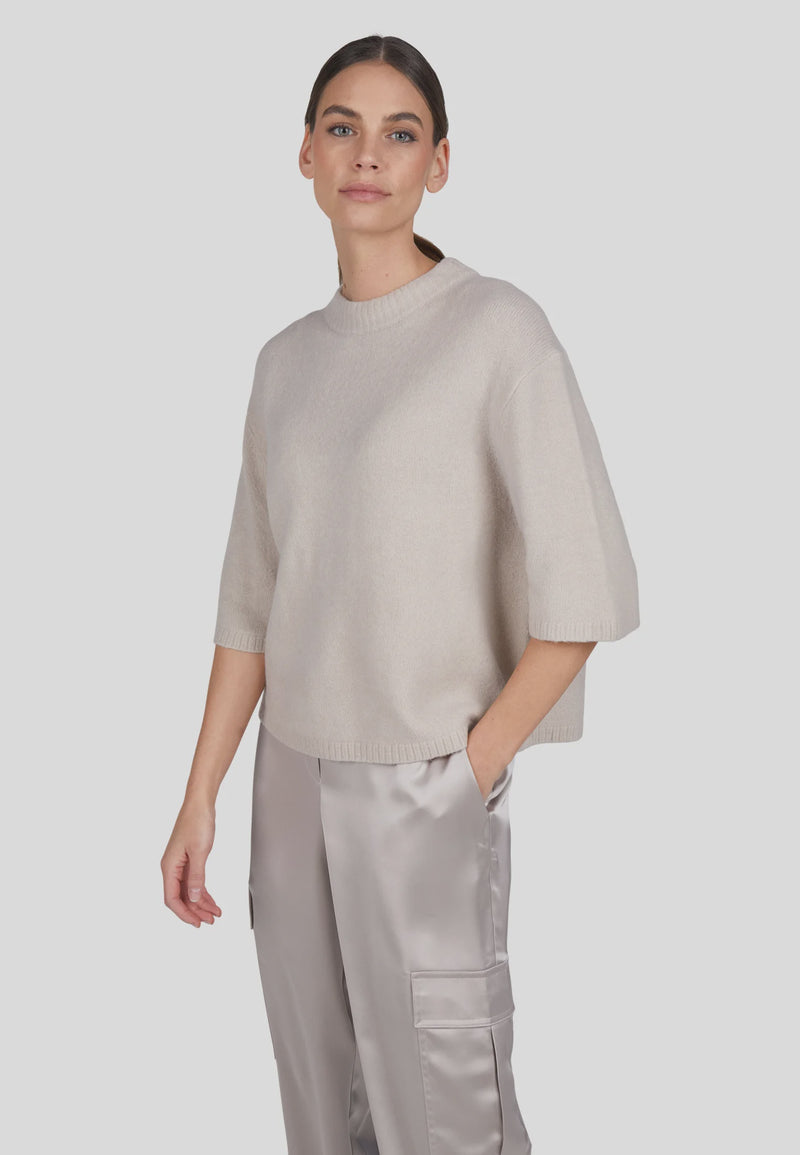 Marc Aurel Cropped sweater with shortened sleeves