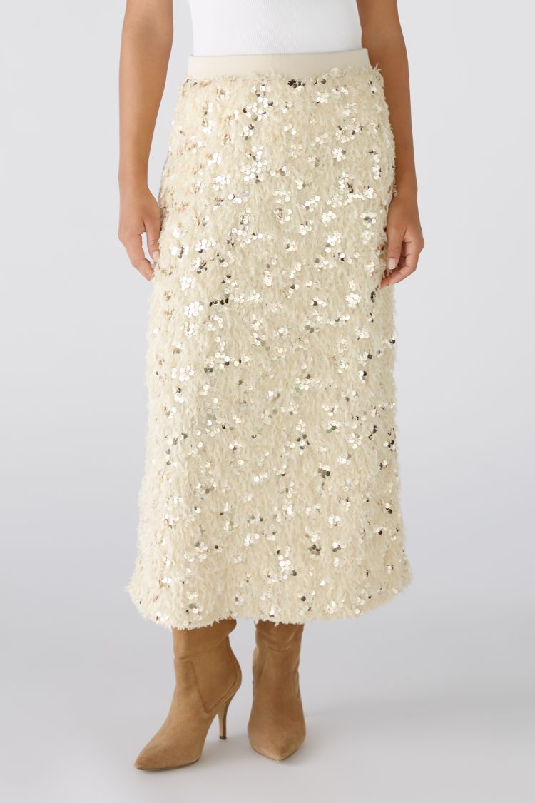 OUI Midi skirt feather optics