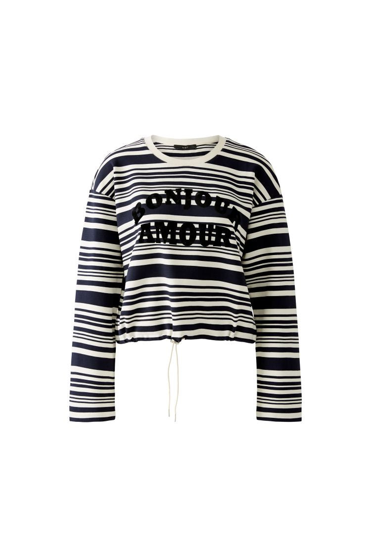 OUI Sweatshirt - white blue