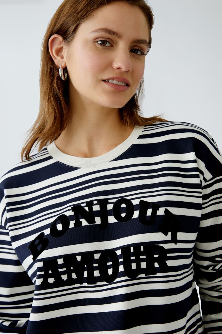 OUI Sweatshirt - white blue