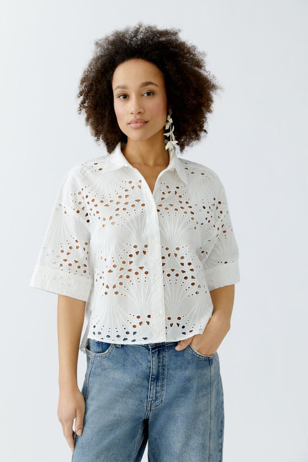 OUI Blouse - cloud dancer