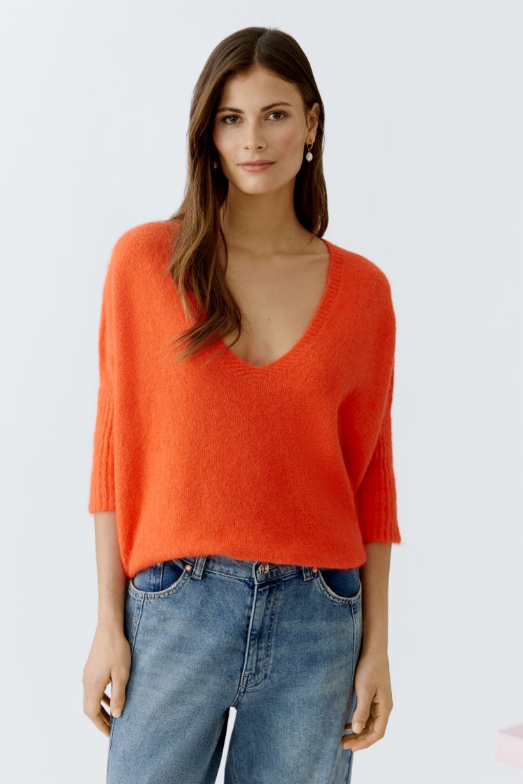 OUI pullover - blood orange