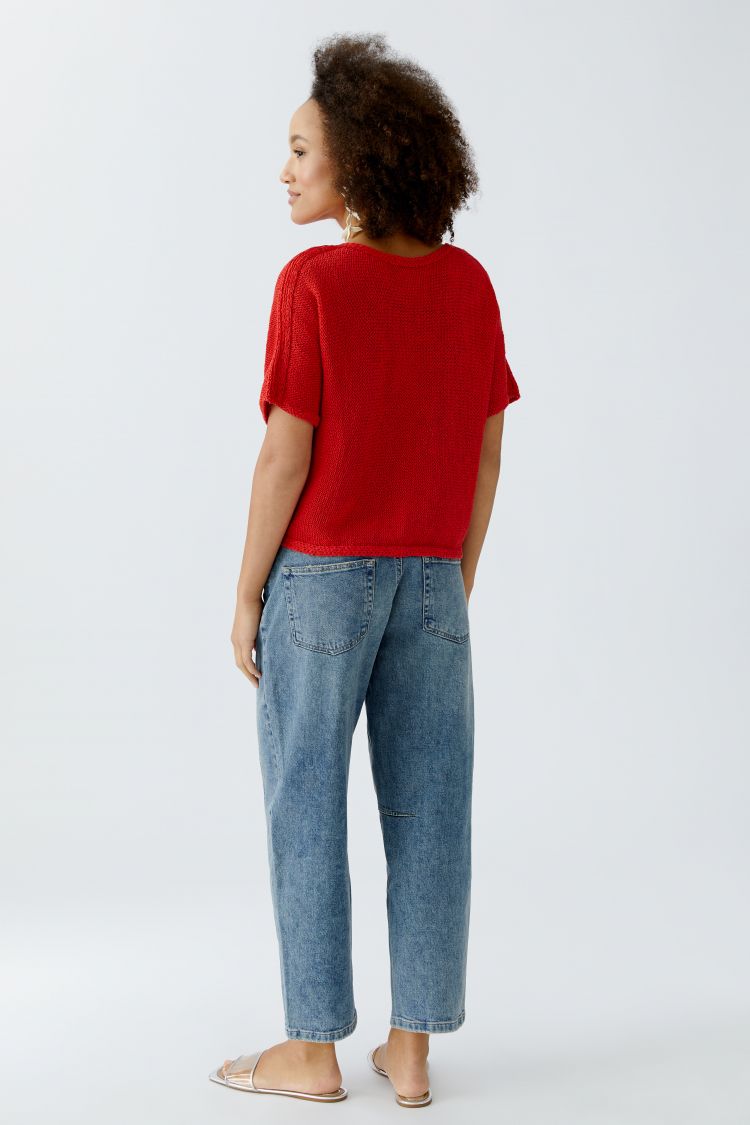 OUI Pullover - red rose