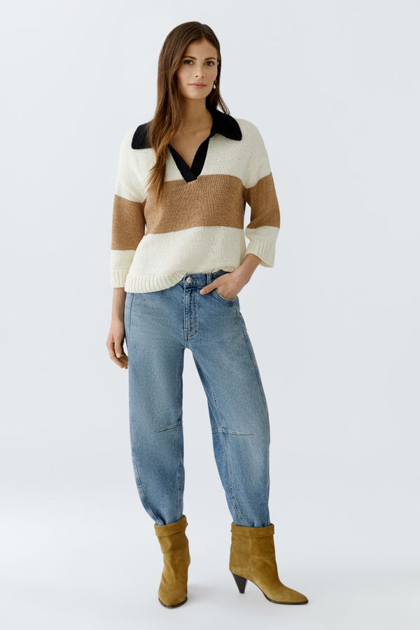 OUI Pullover - white camel