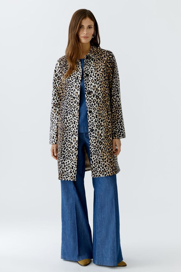 OUI Short coat - dark camel black