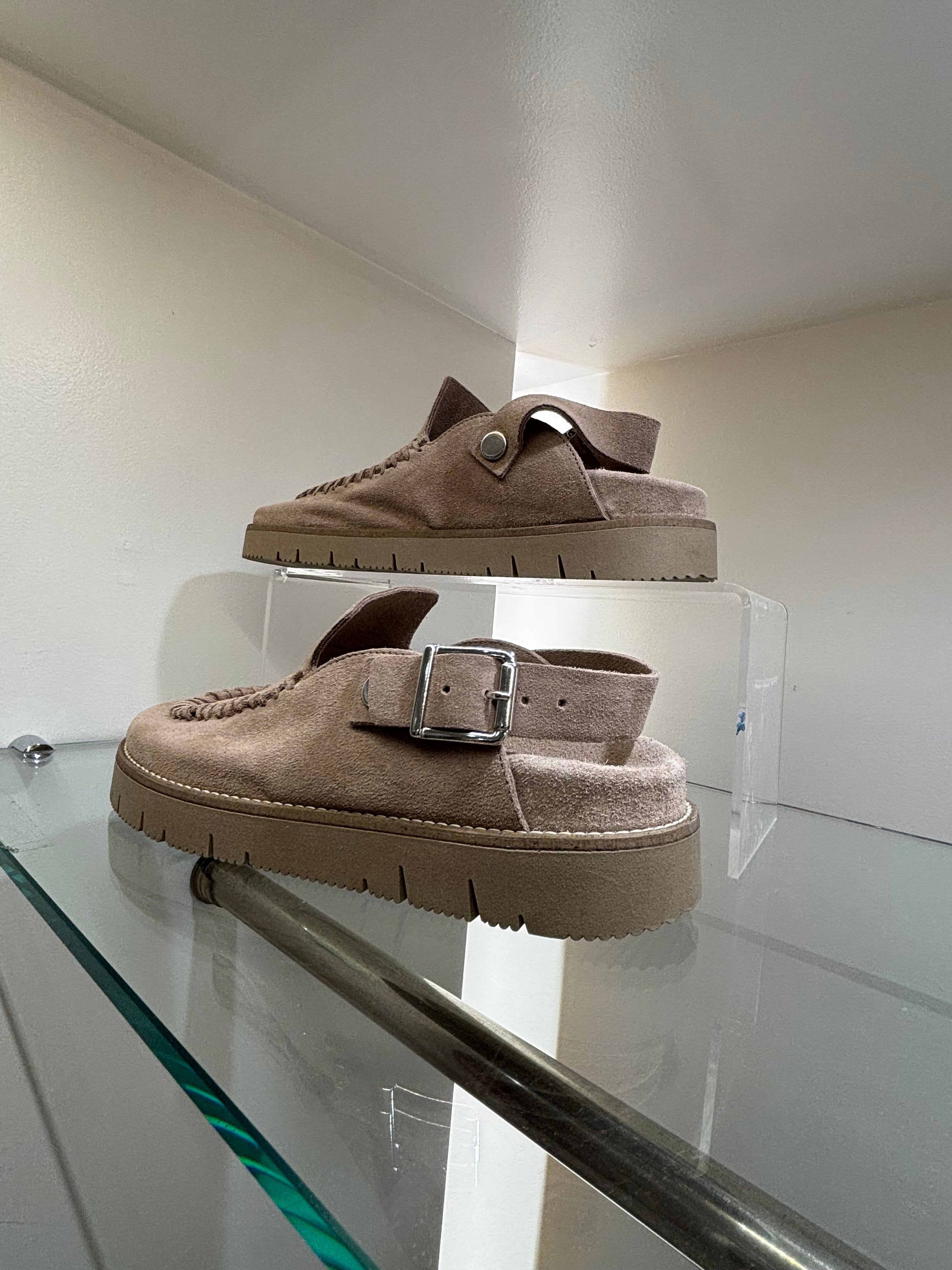 Patrizia Bonfanti Cassie Suede Tortora
