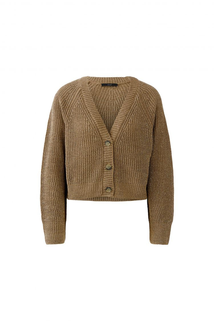 OUI Cardigan with elaborate decreases and subtle sheen