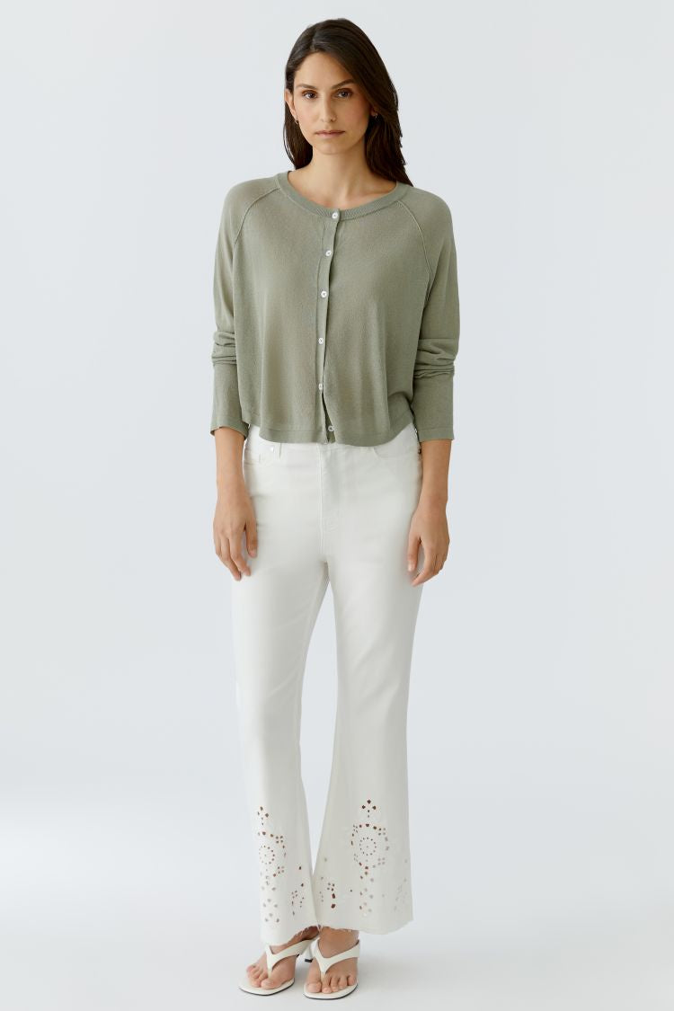 OUI Knit jacket - seagrass