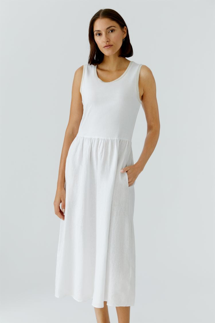 OUI Midi dress - optic white