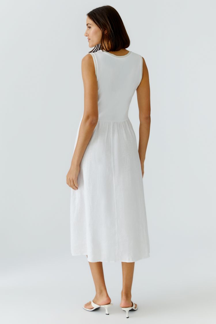 OUI Midi dress - optic white