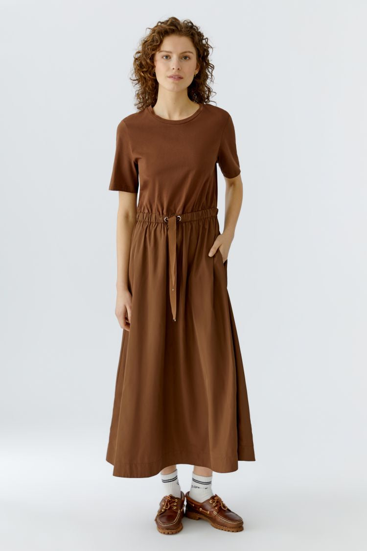 OUI Maxi dress - fondue fudge
