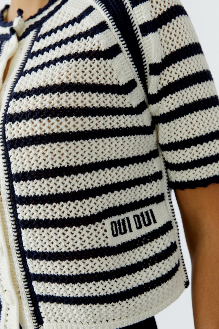 OUI Knit jacket short sleeve