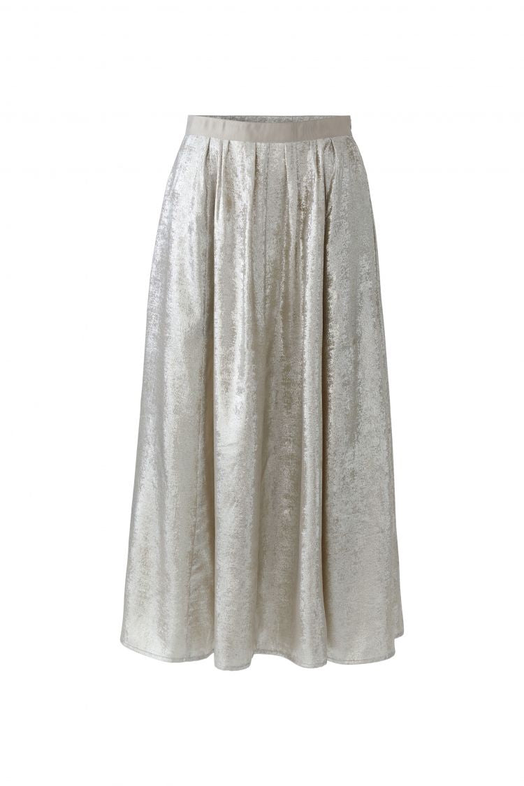 OUI Maxi skirt SILVER