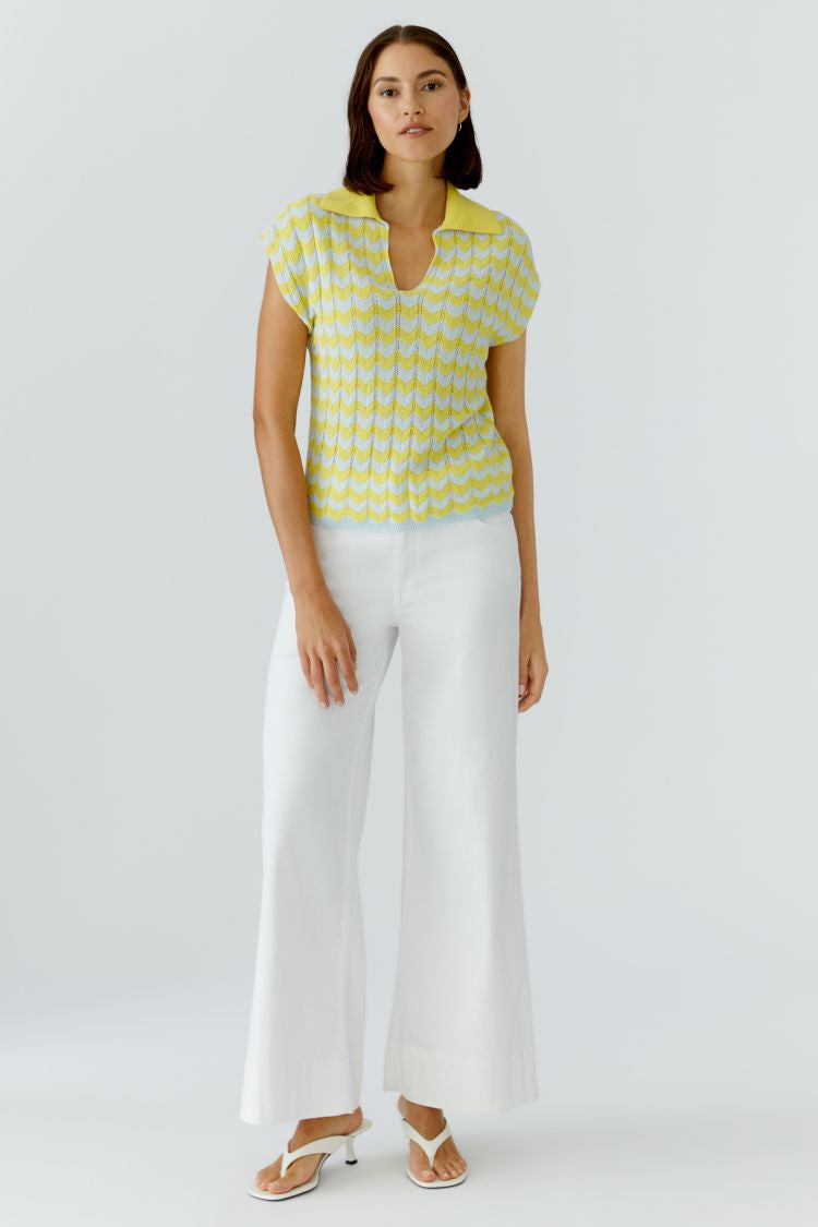 OUI pullover - yellow green