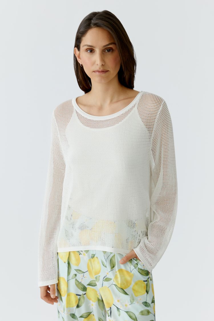 OUI pullover - cloud dancer