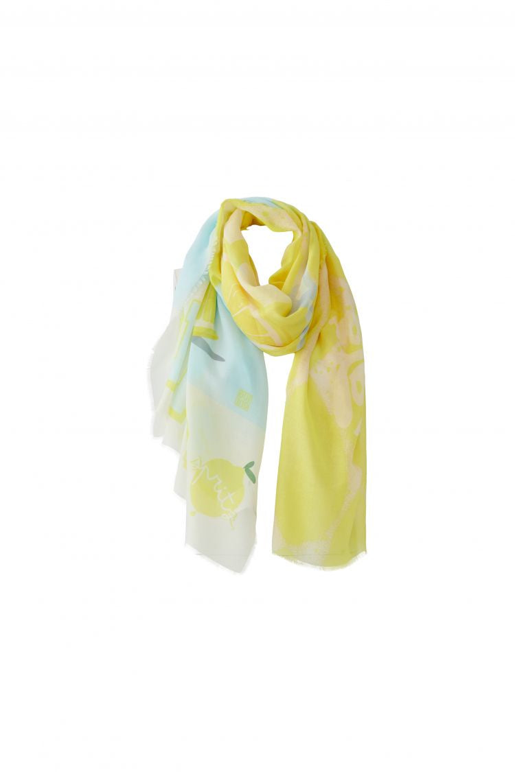 OUI Scarf - yellow green