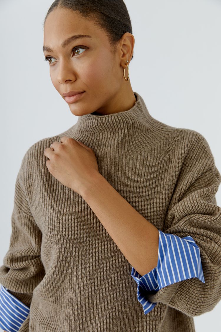 OUI pullover - Taupe Melange