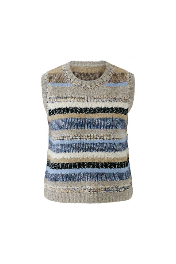 OUI Pullunder - lightbrown blue