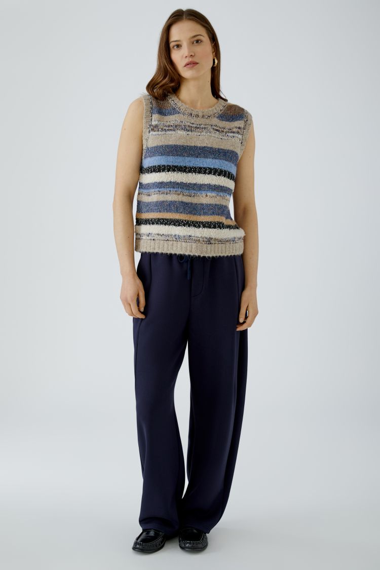 OUI Pullunder - lightbrown blue