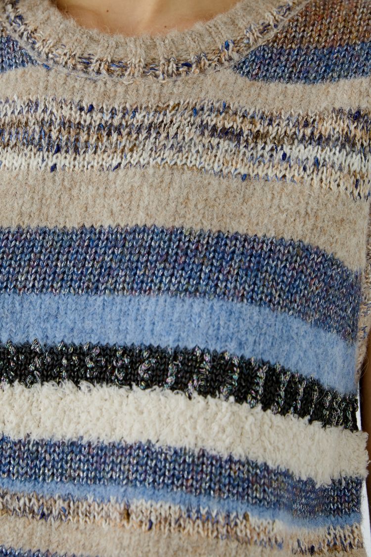 OUI Pullunder - lightbrown blue