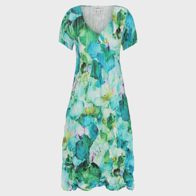 ALQUEMA 3/4 Sleeve Smash Dress Gar Swe Pea