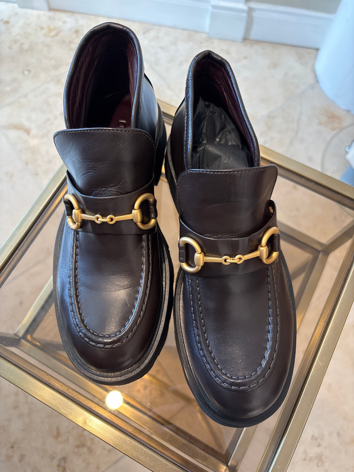 POMME D'OR Nicky Brown Leather