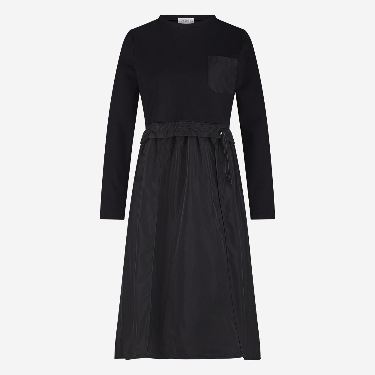 Jane Lushka Ester mix cotton taffeta dress