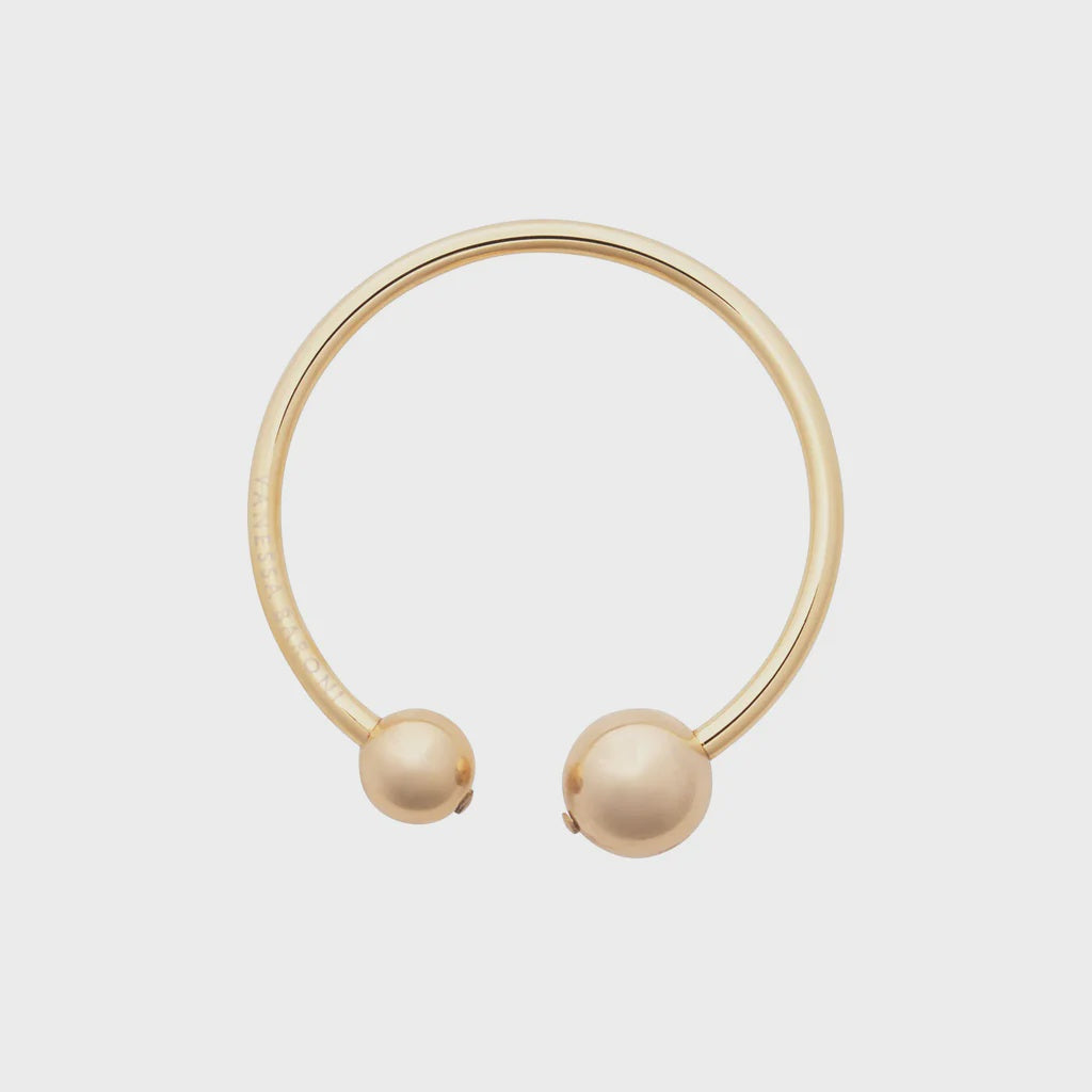 Vanessa Baroni Beads Bangle Gold