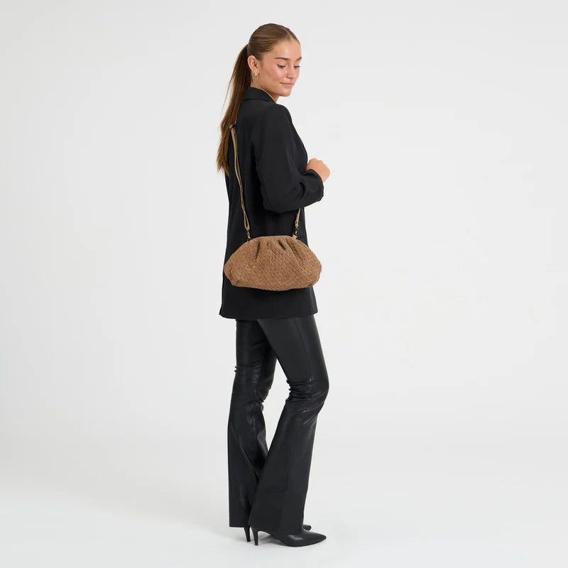 DEPECHE Berlin braided clutch