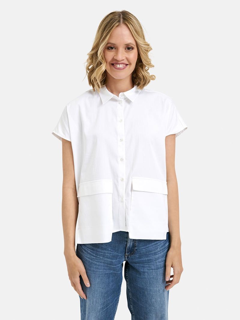 Smith & Soul Overlapping Pocket Blouse